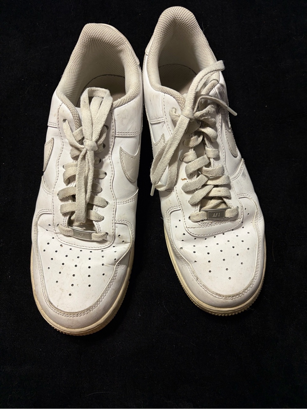 Classic White Men's Leather Sneakers
